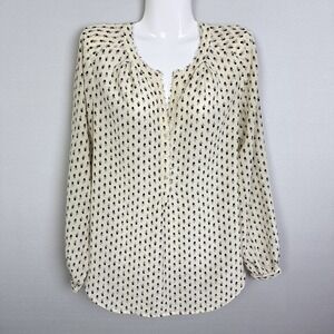 Silk peasant blouse Lucky Brand Size Small‎